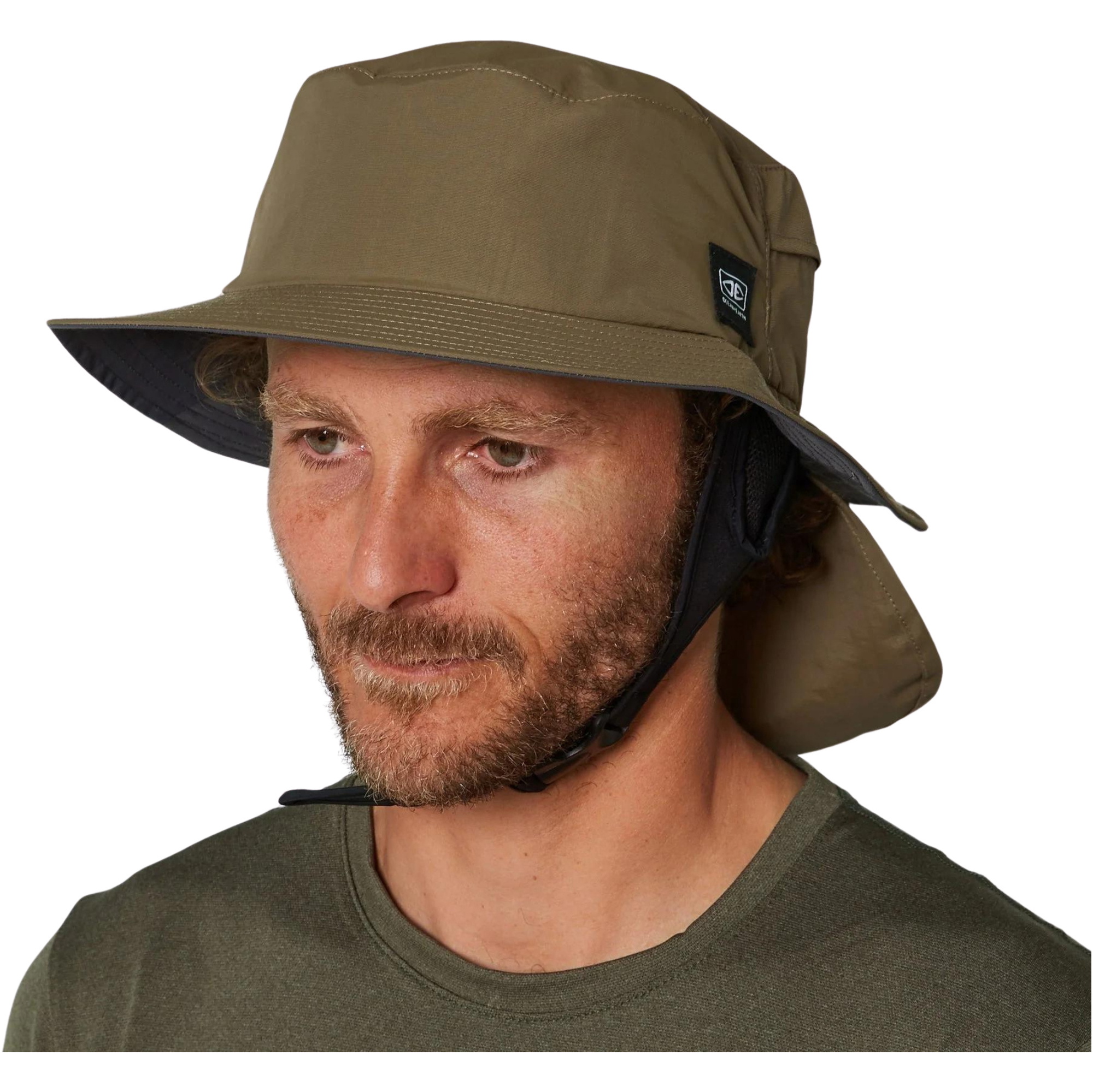 2026 Ocean and Earth Indo Stiff Peak Surf Hat SMHA02 - Olive